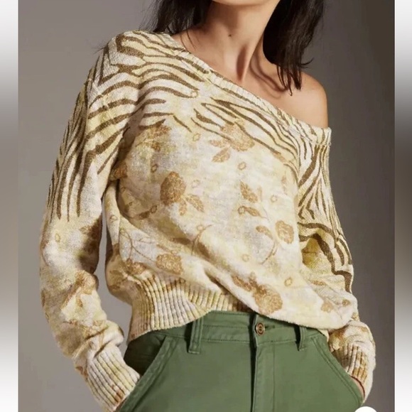 Pilcro Sweaters - Pilcro Anthropologie Sweater Yellow Knit Pullover